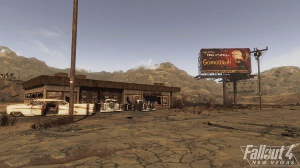  Новые скриншоты фан-ремейка New Vegas на движке Fallout 4 показали киберпса и монстров пустоши 